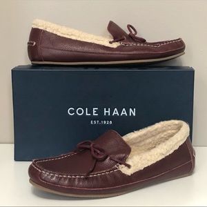 Cole Haan “Griffin” slippers in color “Zinfandel”